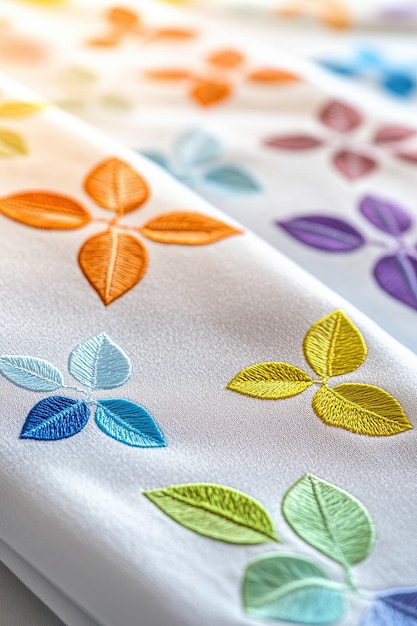 przykładowe hafty na tkaninach